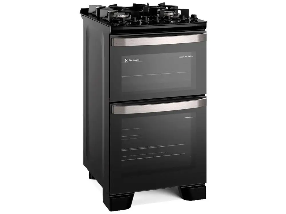 Fogão Electrolux 4 Bocas Preto Duplo Forno – Experience FE4DB 220V - Imagem 2