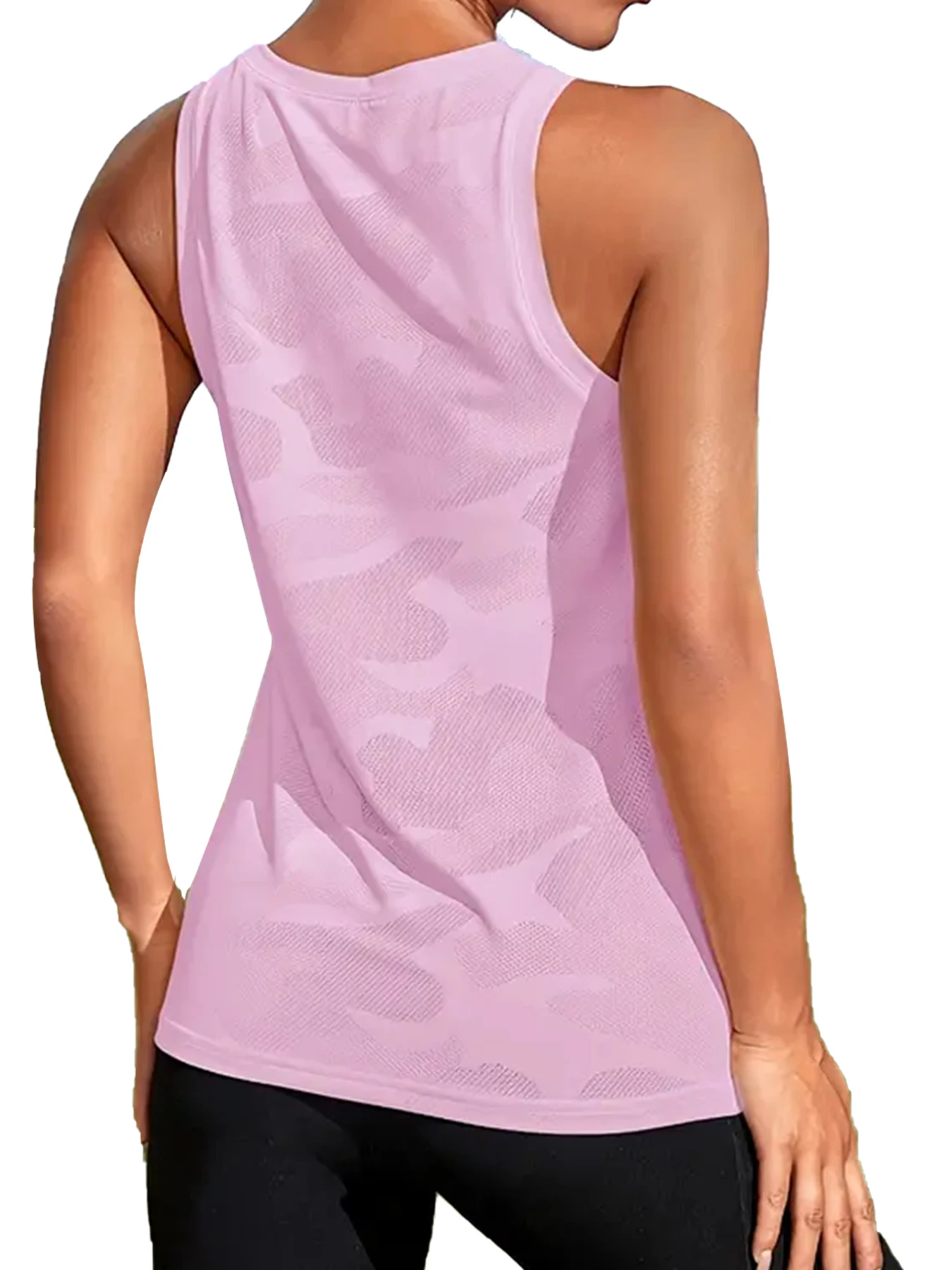 Camisetas Esportivas Femininas – Controle de Umidade, Super Macias, Secagem Rápida e Respirável para Corrida, Tênis e Yoga - Imagem 2