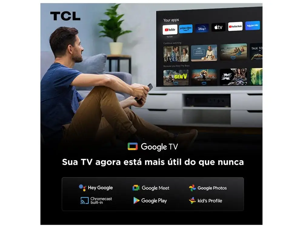Smart TV TCL 50’’ 4K MiniLED Google TV - Imagem 5