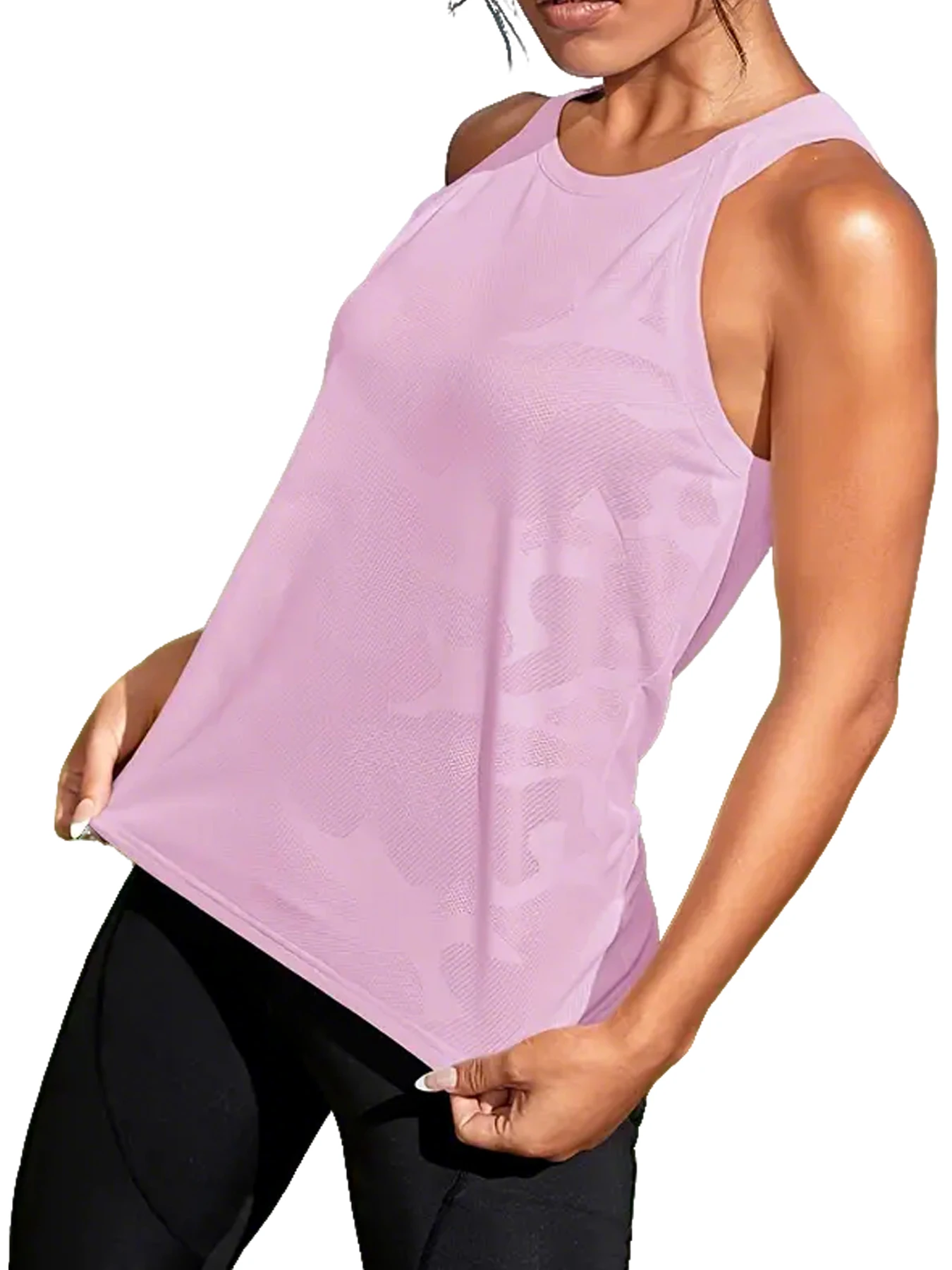 Camisetas Esportivas Femininas – Controle de Umidade, Super Macias, Secagem Rápida e Respirável para Corrida, Tênis e Yoga - Imagem 5