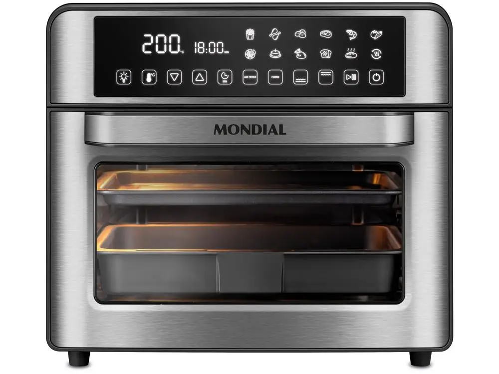 Air Fryer Mondial AFO 2,5L Preto e Inox – Timer 220V - Imagem 4