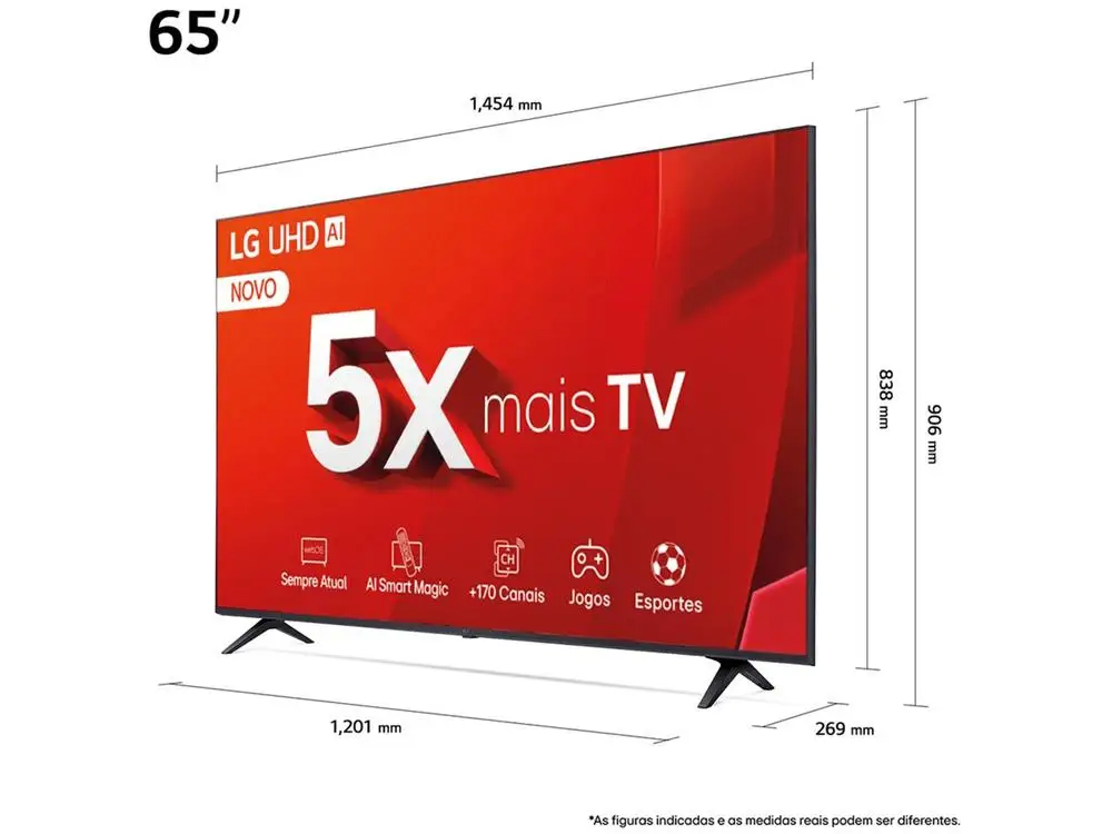 Smart TV LG 65’’ Ultra HD 4K – 65UT8050 webOS 24 - Imagem 5