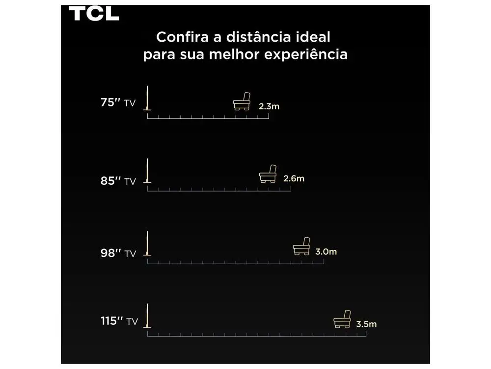 Smart TV TCL 50’’ 4K MiniLED Google TV - Imagem 2