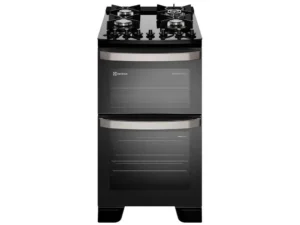 Fogão Electrolux 4 Bocas Preto Duplo Forno – Experience FE4DB 220V