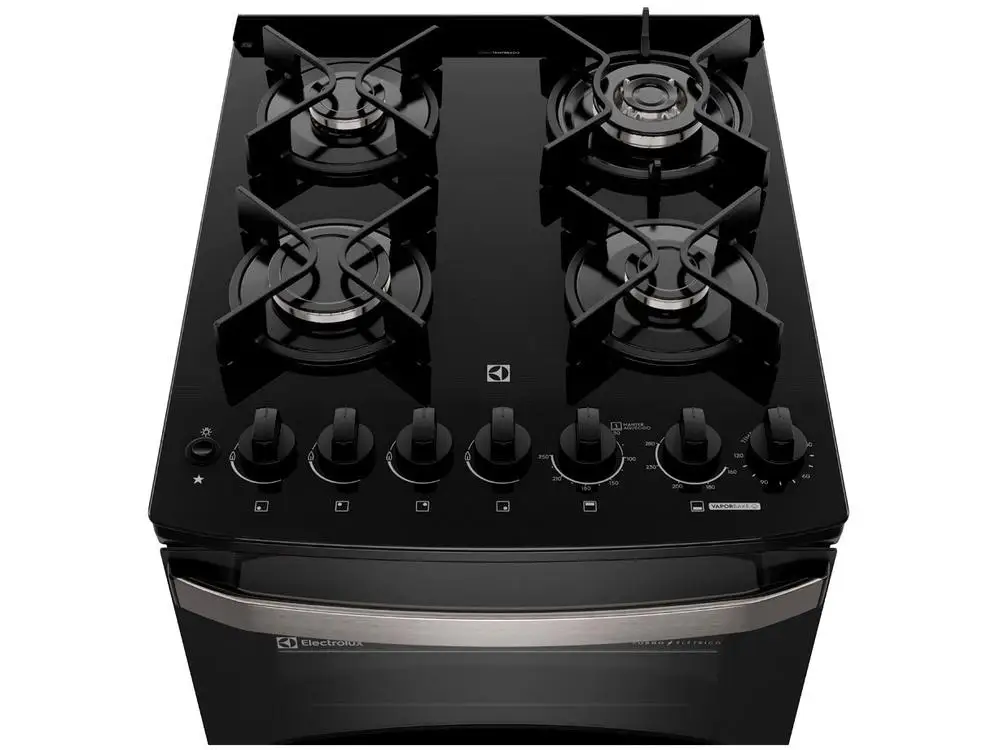 Fogão Electrolux 4 Bocas Preto Duplo Forno – Experience FE4DB 220V - Imagem 5