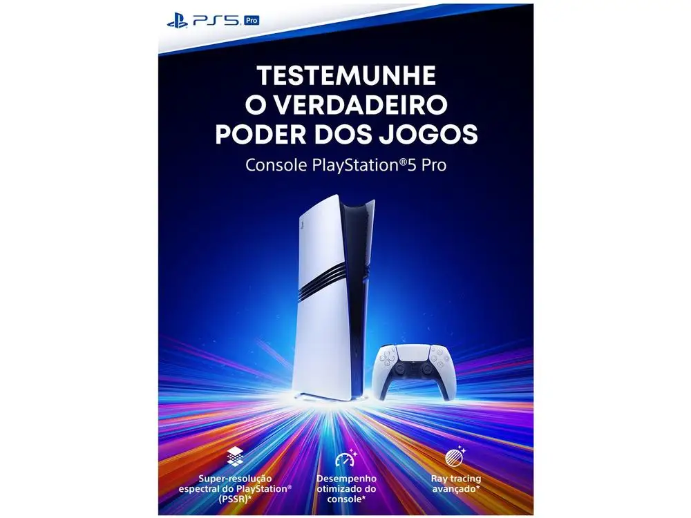 PlayStation 5 Pro 2024 2TB – Console Sony + Controle Branco - Imagem 3
