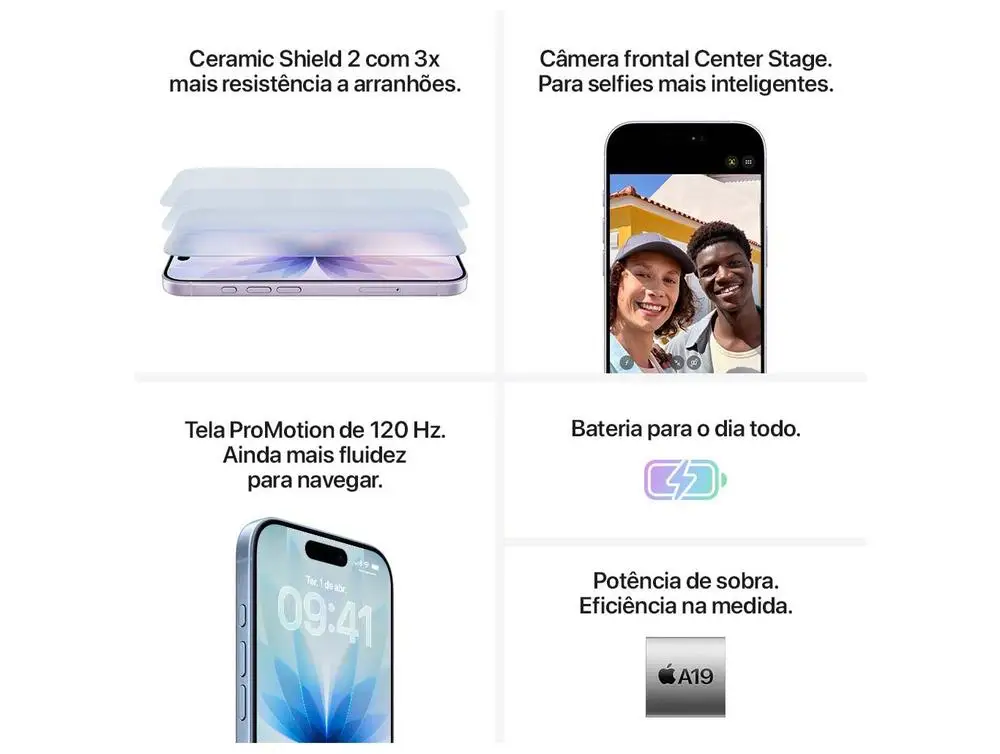 Apple iPhone 17 256GB Preto – Tela 6,3’’ 5G iOS - Imagem 6